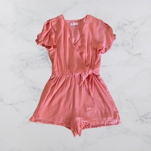 Pink Lily Short Sleeve Romper